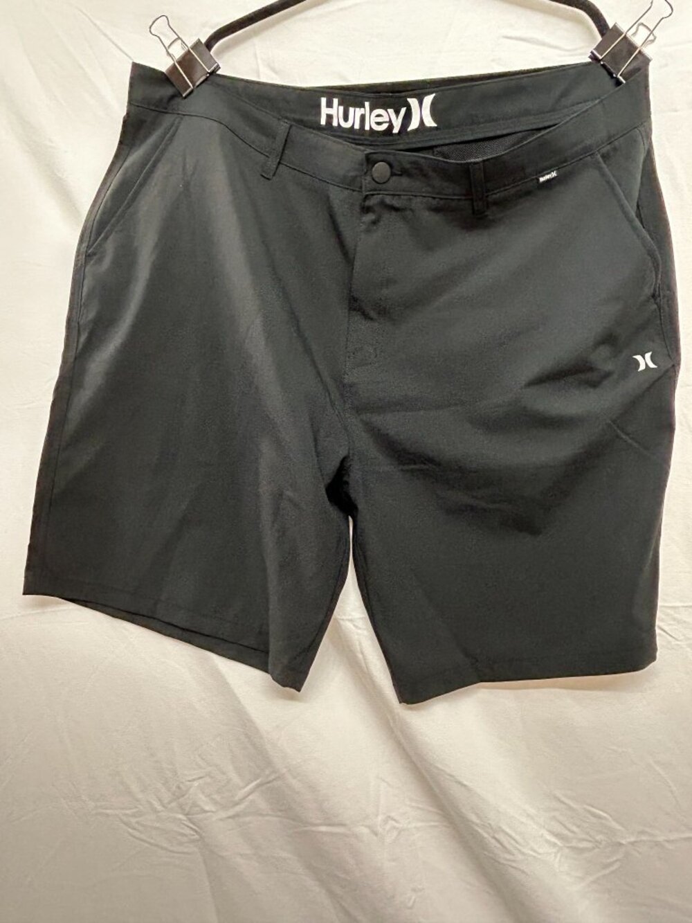 Hurley Men’s Black Hybrid Golf Walk Shorts Size 44